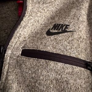 Nike Heather Gray Fleece Jacket